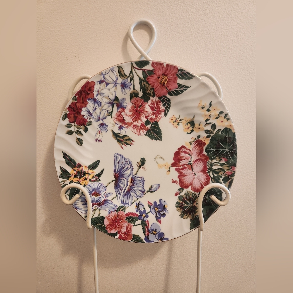Royal Gallery Plate Porcelain Floral Pictorial Serving Dish